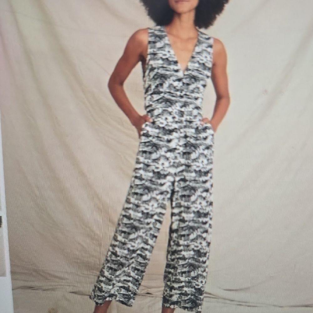 Marine Layer‎ Monochrome Abstract Jumpsuit Xs